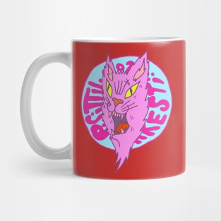 Stray Cat Logo face Pisittu Aresti - by Miskel Design Mug